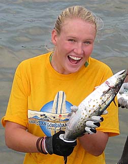 Author Kalyn B. Hudson and a Spanish Mackeral